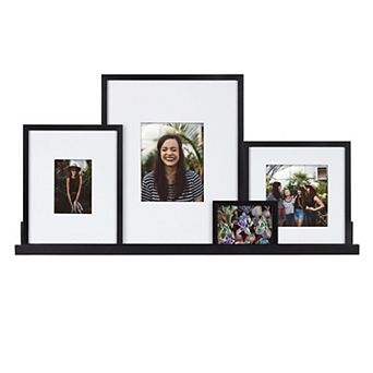 Kate and Laurel Gallery Shelf & Frame 5 pc Set