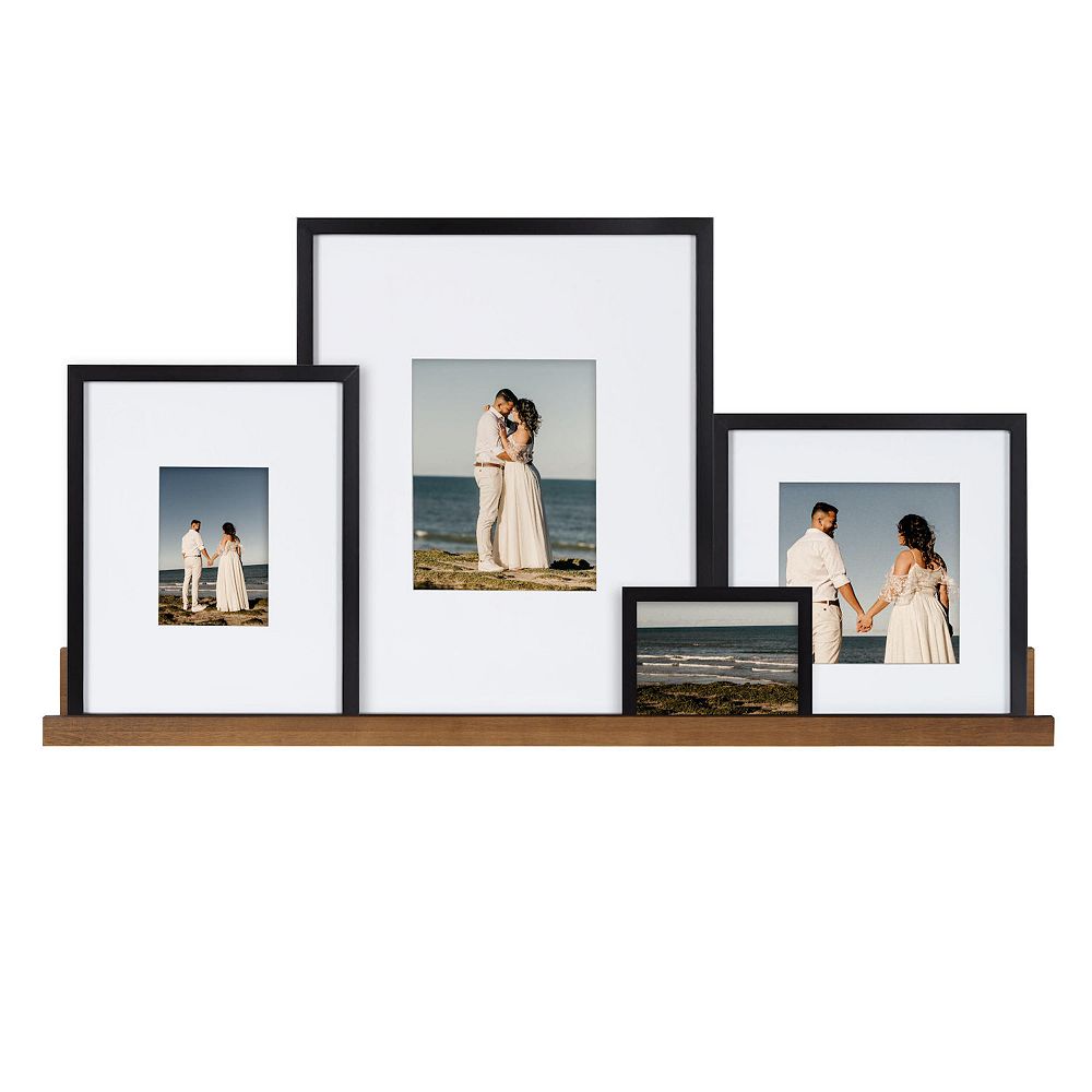 Kate and Laurel Gallery Shelf & Frame 5-piece Set