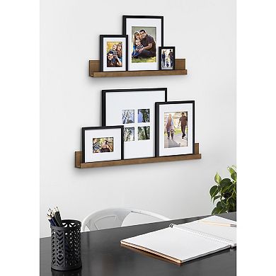 Kate and Laurel Gallery Wall Shelves & Frame 8-piece Set