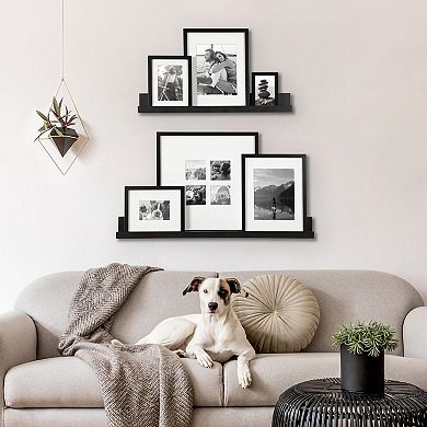 Kate and Laurel Gallery Wall Shelves & Frame 8-piece Set