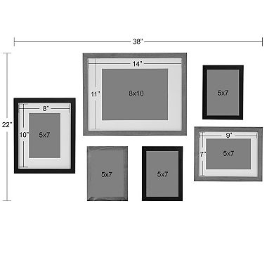 Kate and Laurel Gallery Wall Picture Frame 6-piece Set