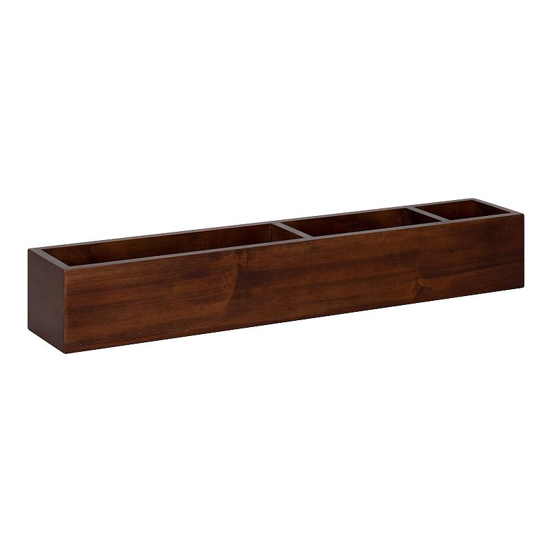 29399817 Kate and Laurel Hutton 3-Cubby Wall Shelf, Brown sku 29399817