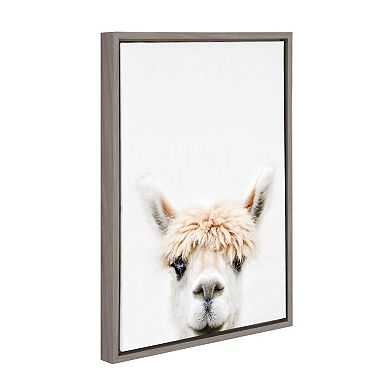 Kate and Laurel Sylvie Alpaca Bangs Framed Wall Art