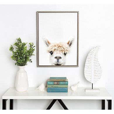 Kate and Laurel Sylvie Alpaca Bangs Framed Wall Art