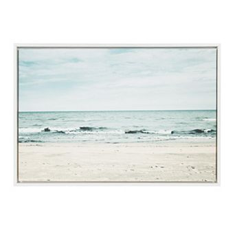 Kate and Laurel Sylvie Beach Framed Wall Art