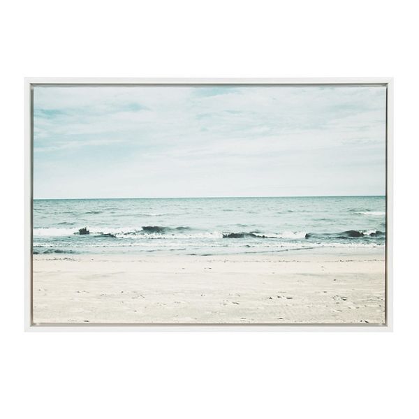 Kate and Laurel Sylvie Beach Framed Wall Art