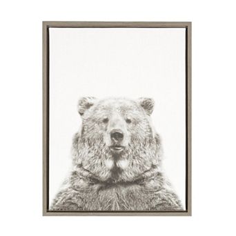 Kate and Laurel Sylvie Bear Framed Wall Art