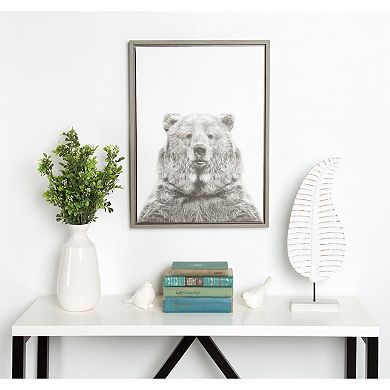 Kate and Laurel Sylvie Bear Framed Wall Art