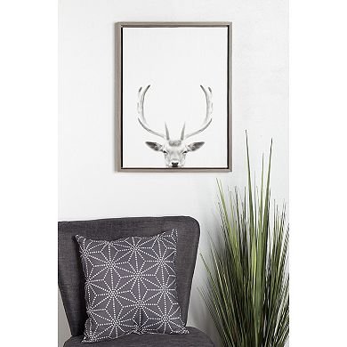 Kate and Laurel Sylvie Deer Portrait Framed Wall Art