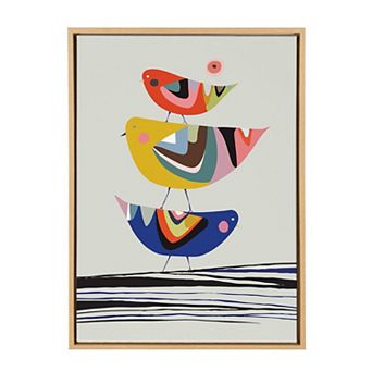 Kate and Laurel Sylvie Bird Family Tree Framed Wall Art