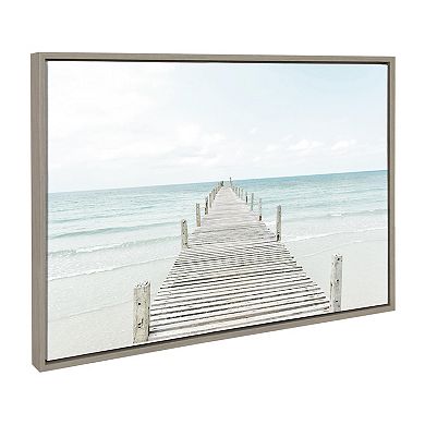 Kate and Laurel Sylvie Pier Beach Framed Wall Art