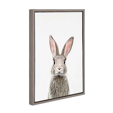 Kate and Laurel Sylvie Young Rabbit Framed Wall Art