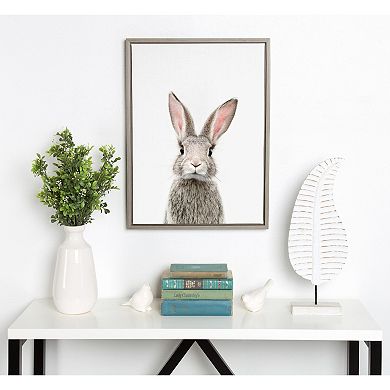 Kate and Laurel Sylvie Young Rabbit Framed Wall Art