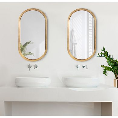 Kate and Laurel Travis Capsule Framed Wall Mirror