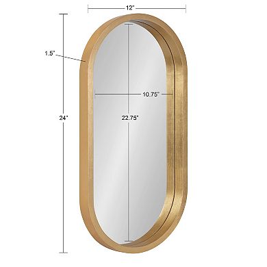 Kate and Laurel Travis Capsule Framed Wall Mirror