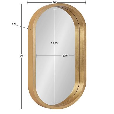 Kate and Laurel Travis Capsule Framed Wall Mirror