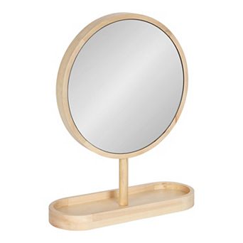 Kate and Laurel Travis Pedestal Mirror Table Decor