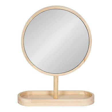 Kate and Laurel Travis Pedestal Mirror Table Decor