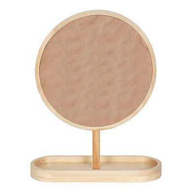 Kate and Laurel Travis Pedestal Mirror Table Decor