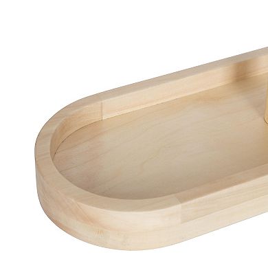 Kate and Laurel Travis Pedestal Mirror Table Decor