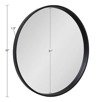 Kate and Laurel Travis Round Wall Mirror