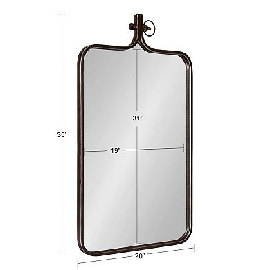 Kate and Laurel Yitro Rectangle Framed Wall Mirror
