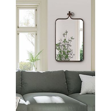 Kate and Laurel Yitro Rectangle Framed Wall Mirror