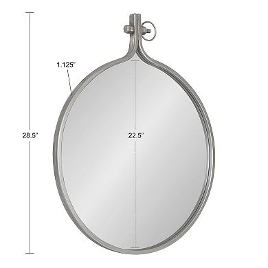 Kate and Laurel Yitro Round Framed Wall Mirror