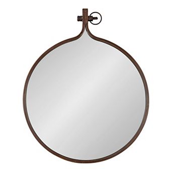 Kate and Laurel Yitro Round Framed Wall Mirror