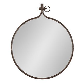 Kate and Laurel Yitro Round Framed Wall Mirror