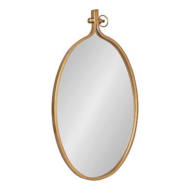 Kate and Laurel Yitro Oval Framed Wall Mirror
