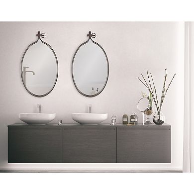 Kate and Laurel Yitro Oval Framed Wall Mirror