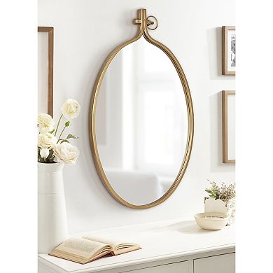 Kate and Laurel Yitro Oval Framed Wall Mirror