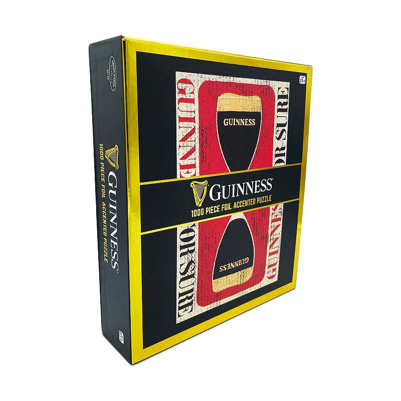 Front Porch Classics Guinness Foil Accented Puzzle - Retro: 1000 Pieces, Mu