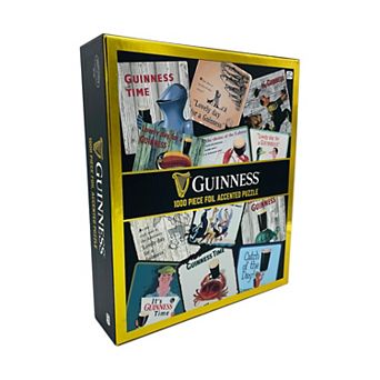 Front Porch Classics 1000 pc Guinness Foil Accented Coasters Puzzle