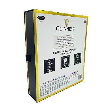 Front Porch Classics 1000-Piece Guinness Foil Accented Puzzle Coaster