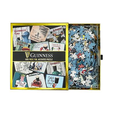 Front Porch Classics 1000-Piece Guinness Foil Accented Puzzle Coaster