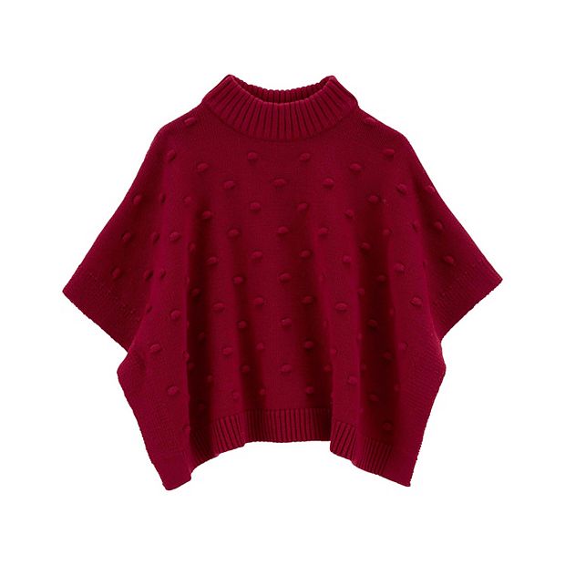 Kohls poncho shop sweater