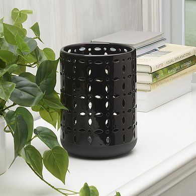 Elements Black Cutout Decorative Vase Table Decor