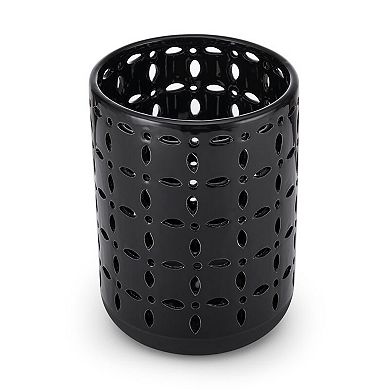 Elements Black Cutout Decorative Vase Table Decor