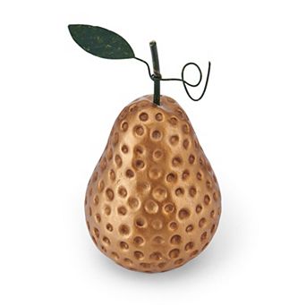 Elements Gold Finish Pear Table Decor