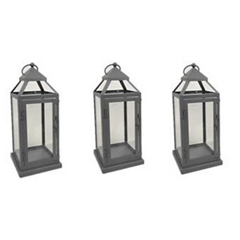Elements Modern Lantern Table Decor 3 pc Set