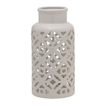 Elements Pierced Decorative Vase Table Decor
