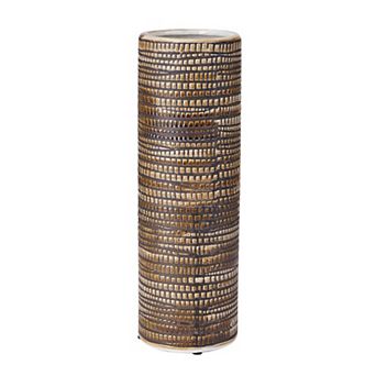 Elements Textured Cylinder Decorative Vase Table Decor