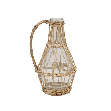 Elements Glass Willow-Wrapped Bottle 