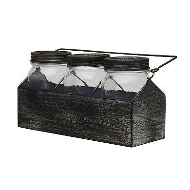 Elements Mason Jar Table Decor 3-piece Set