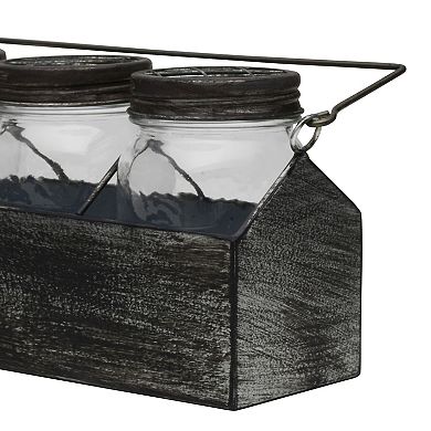 Elements Mason Jar Table Decor 3-piece Set