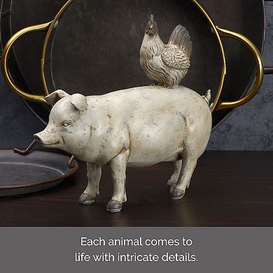 Elements Pig & Chicken Table Decor
