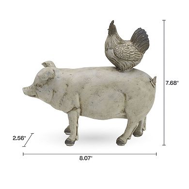 Elements Pig & Chicken Table Decor