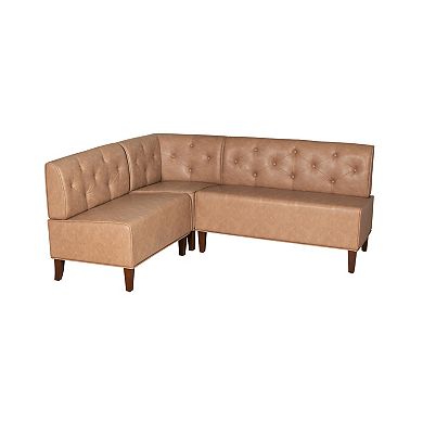 Linon Adler Nook Bench 3-piece Set